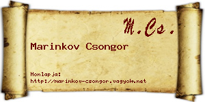 Marinkov Csongor névjegykártya
